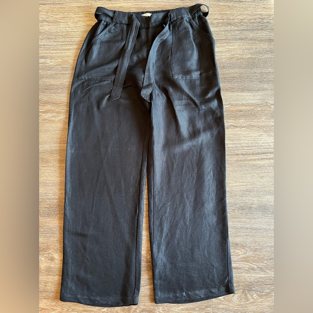 Coldwater Creek women’s black wide leg pants.